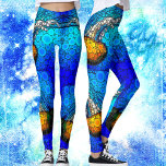 Leggings Amusant coloré méduse océanique chic cercle photo<br><div class="desc">Prenez une leçon de cette méduse jaune orangé flottant dans l'océan bleu turquoise et laissez la vie suivre son cours chaque fois que vous portez ces photos leggings incroyablement chic et vibrants. Faites du sport, faites des courses, ou simplement traînez. Si unique, vous n’aurez jamais à vous soucier des copycats...</div>