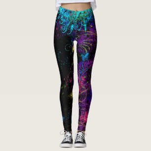Leggings Amusant et délicieux Podge coloré Grungy comme
