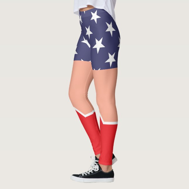 Leggings Amusant ! 🦸‍♀️Leggings de style super-héros – Loo (Gauche)