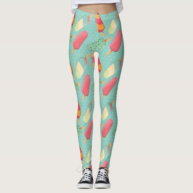 Leggings Amusement de glace en été (Devant)