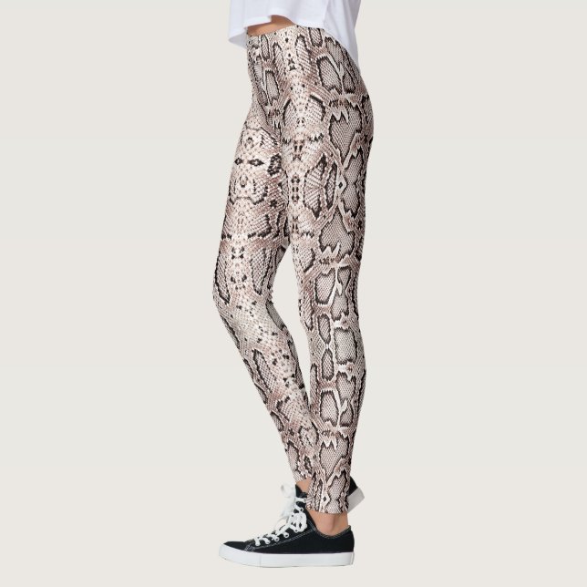 Leggings Anaconda Snakeskin Brown (Gauche)