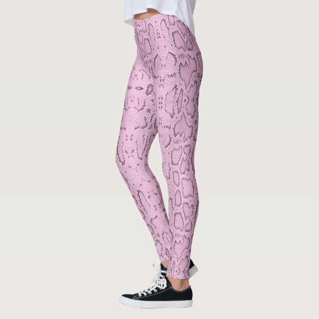 Leggings Anaconda Snakeskin rose (Gauche)