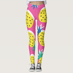 Leggings Ananas Couleurs folles : Pop-Art chilien.