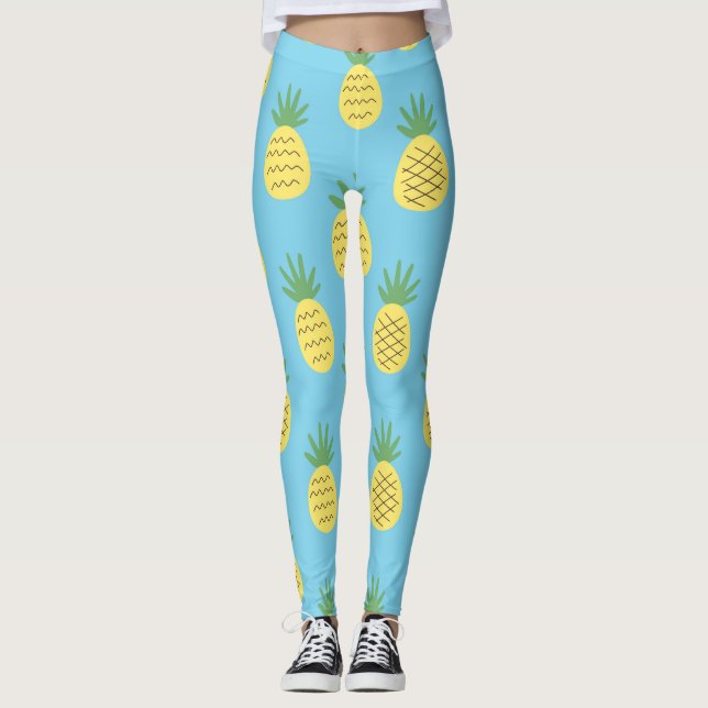 Leggings Ananas délice : Tropical Fruit Print (Devant)