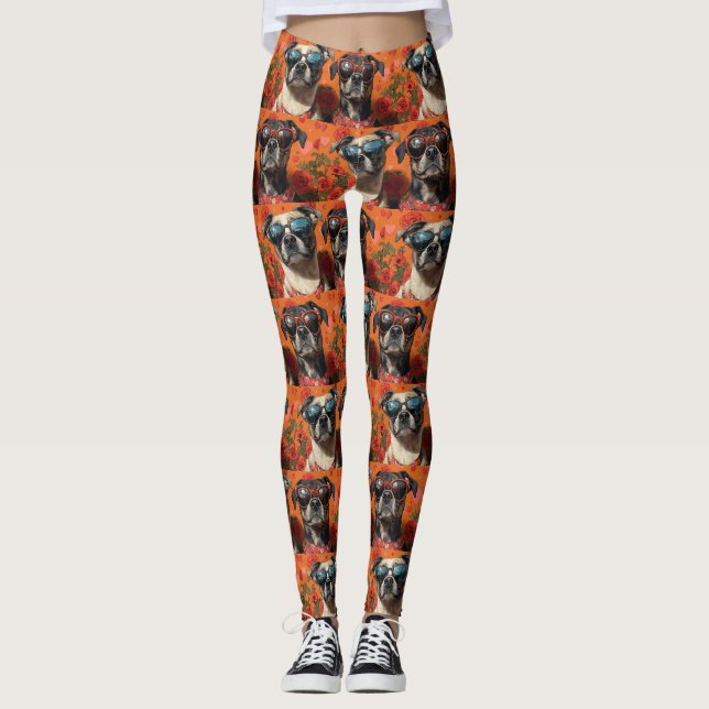 Leggings Anatolian Berger Coeur Roses Saint Valentin (Devant)