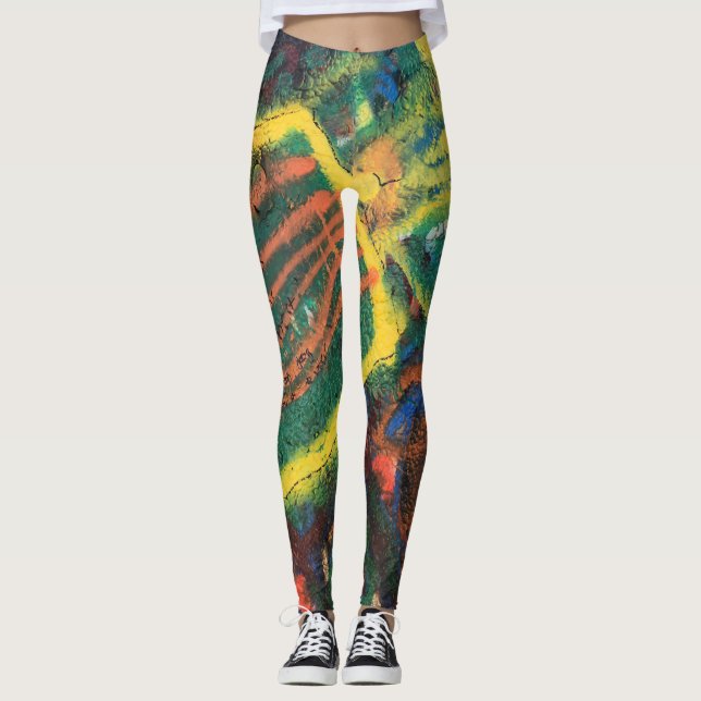 Leggings Ancienne peinture épaisse (Devant)