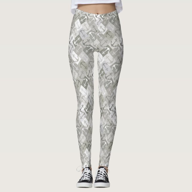 Leggings ancre herringbone mono (Devant)