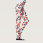 Leggings Ancres nautiques et corail océanique, Tropical amu<br><div class="desc">Des leggings super amusants avec un motif d'ancres bleues nautiques et de corail océanique. Idéal pour des vacances à la plage tropicale ou mariage,  de l'entraînement ou des vêtements de tous les jours.</div>