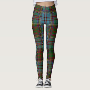 Leggings Anderson Clan Tartan Plaid Motif Scottish