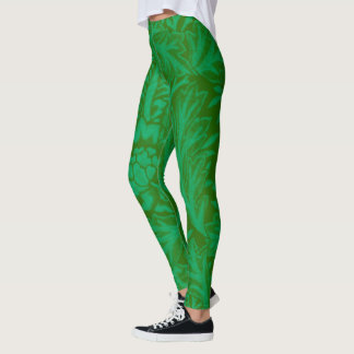 Leggings Anémone en vert de la forêt,