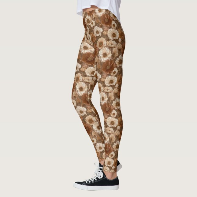 Leggings Anémones Fleur Maternité Anémones Étincelle (Gauche)