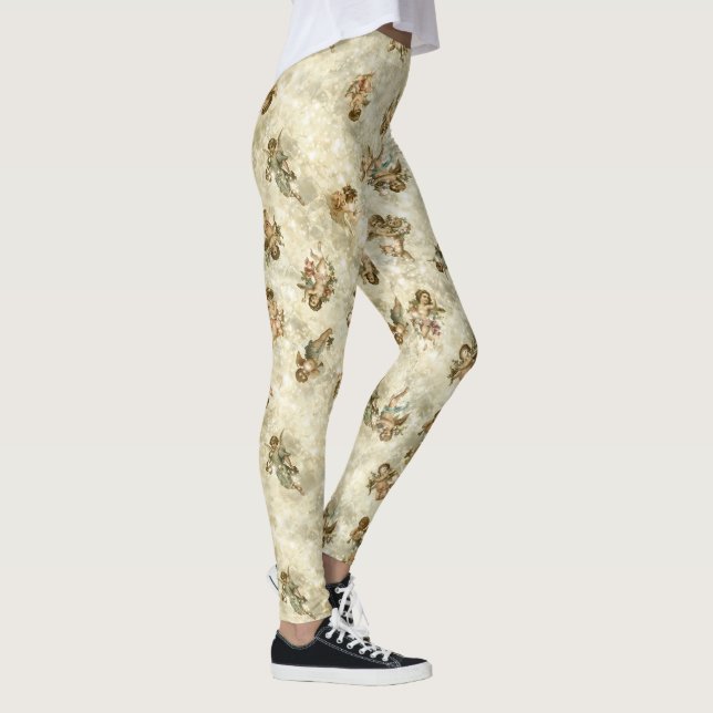 Leggings Angels vintages Glittering Gold ID136 (Droite)
