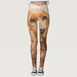 Leggings Anglais Cocker Peinture Espagnole - Art Chien orig
