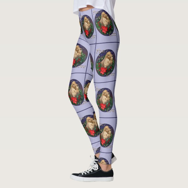 Leggings Anglais Cocker Spaniel Christmas (Gauche)