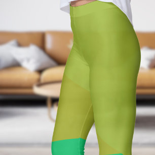 Leggings Angles verts chic