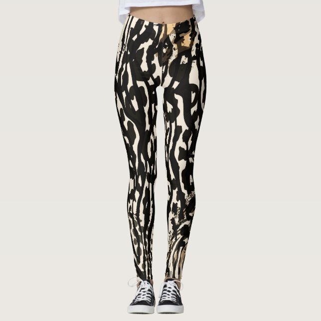 Leggings Animal print zebra modern cutting board (Devant)