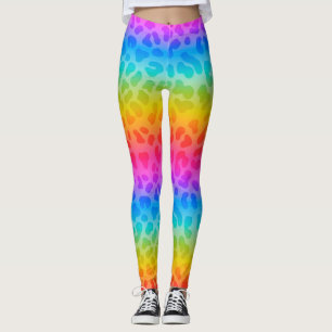 Leggings animaliers arc-en-ciel