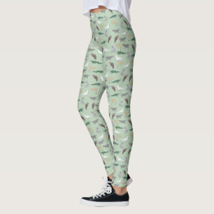 Leggings Animaux autochtones australiens Eucalyptus Motif v