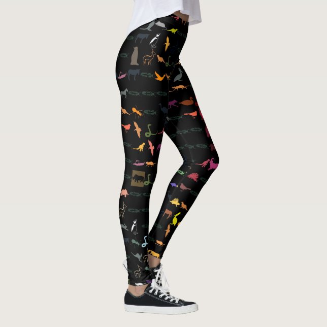 Leggings Animaux colorés rétro Motif #5 (Droite)