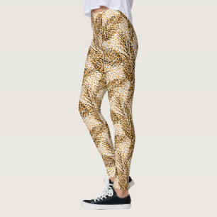 Leggings Animaux sauvages et palmiers