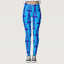 Leggings Ankh Bleus