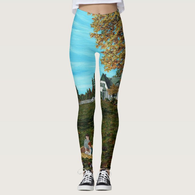 Leggings Anne of Green Gables"Esprits gentils "Leggings (Devant)