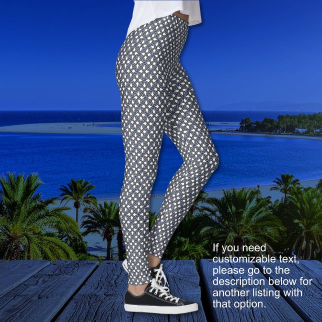 Leggings Anneaux Borroméens - Bleu Violet et Gris-Sans Text (Borromean Rings - Blue Purple and Gray-No Text Leggings)