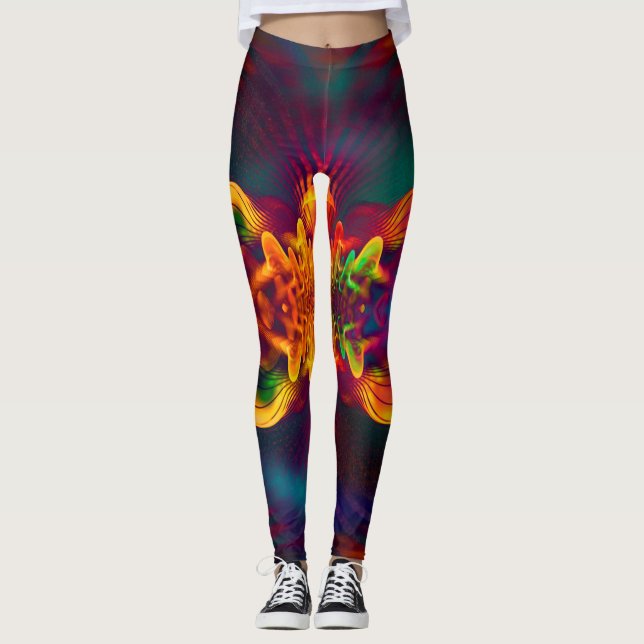 Leggings Apophyse Abstraite Fractale XI (Devant)