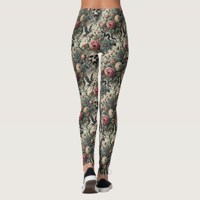 Leggings Appel à la Night Gallery - gothique victorien (Dos)
