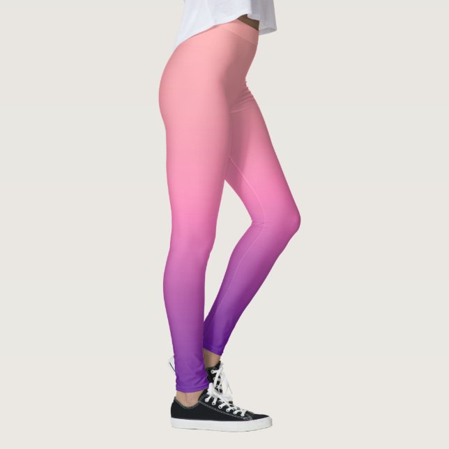 Leggings Apricot aux pattes violettes (Droite)
