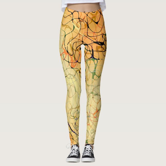 Leggings Apricot Swirl (Devant)