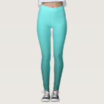 Leggings Aqua Blue Turquoise Turquoise Dipped Ombre<br><div class="desc">Leggings</div>