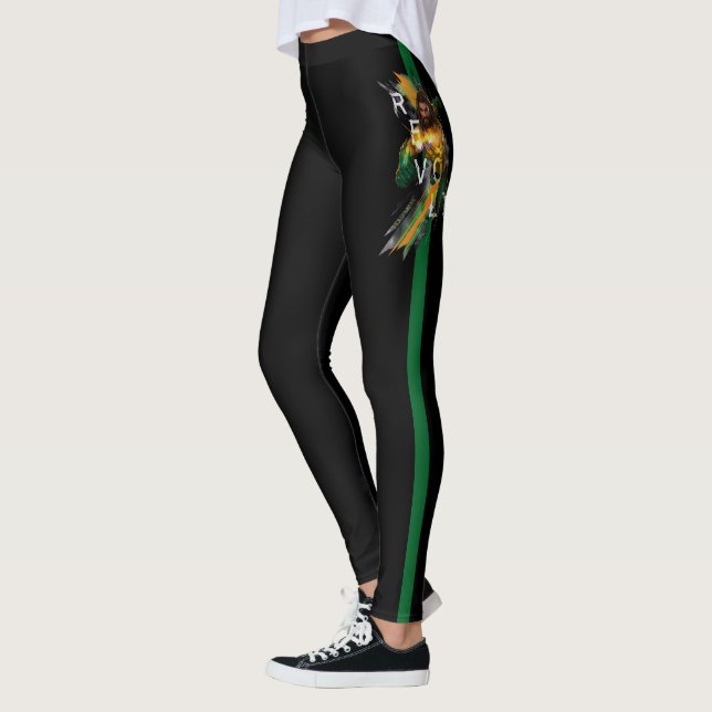 Leggings Aquaman | Aquaman "Revolt" - Graphique commenté (Gauche)