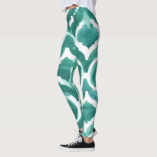 Leggings Aquamarine Motif IV (Gauche)