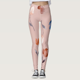 Leggings Aquarelle Abstraite Florale : Pastel Seamless.