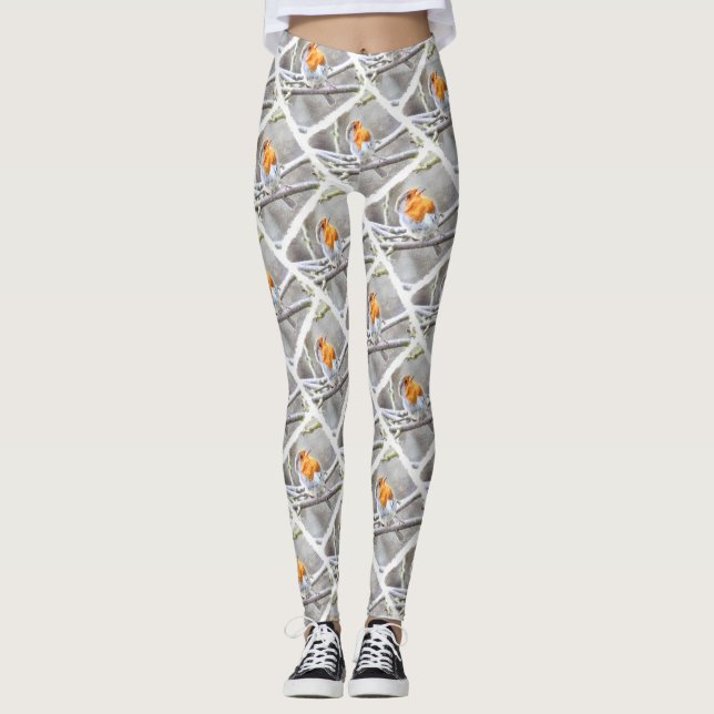Leggings Aquarelle Angélique Robin (Devant)