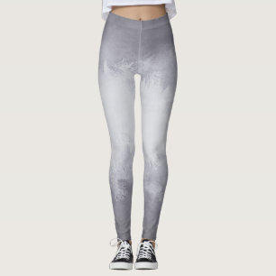 Leggings Aquarelle argent amusant avec dégradé Ombre