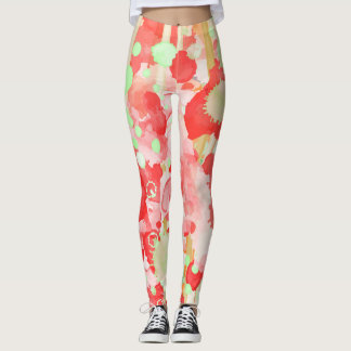 Leggings Aquarelle artistique motif abstrait