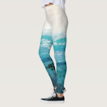 Leggings Aquarelle bleu saphir<br><div class="desc">Sapphire Bleu Aquarelle Artiste : Alicia Ludwig</div>