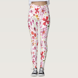Leggings Aquarelle de fleurs sauvages