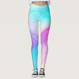 Leggings Aquarelle Légendes Ciel bleu pourpre