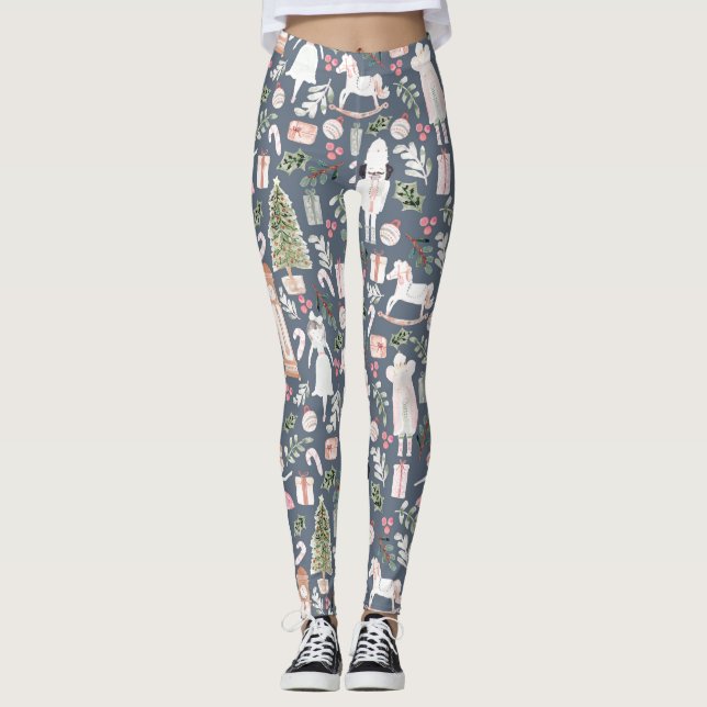 Leggings Aquarelle moderne Nutcracker (Devant)