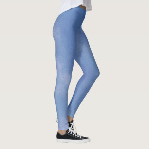 Leggings Aquarelle Motif bleu Vista