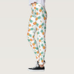 Leggings Aquarelle Motif d'ananas en blanc<br><div class="desc">motif d'ananas à l'aquarelle sur des pattes blanches.</div>