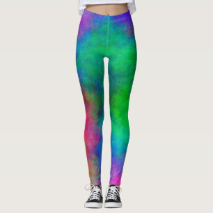 Leggings Aquarelle multi de couleur d'arrière - plan