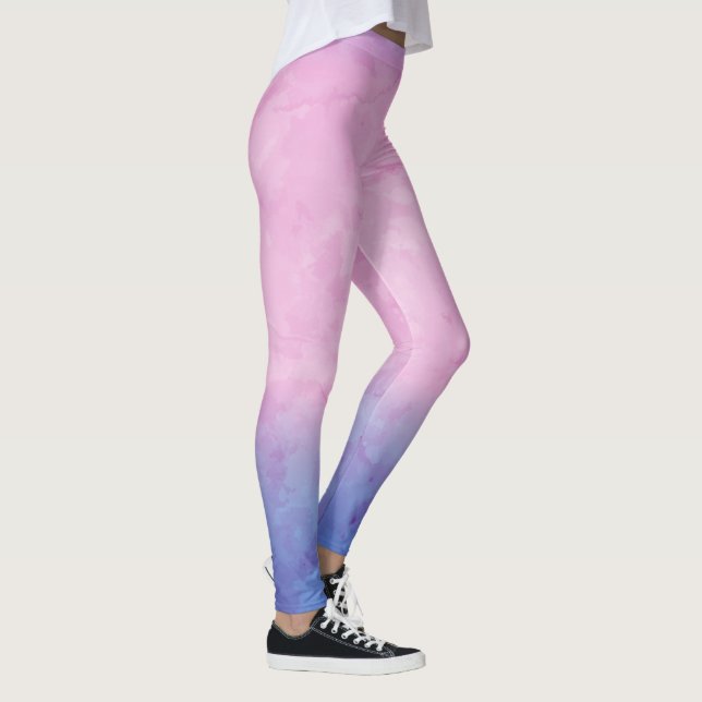 Leggings Aquarelle Ombre Rose (Droite)
