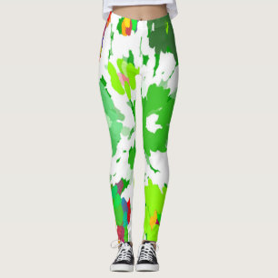 Leggings Aquarelle Pop Art Floral