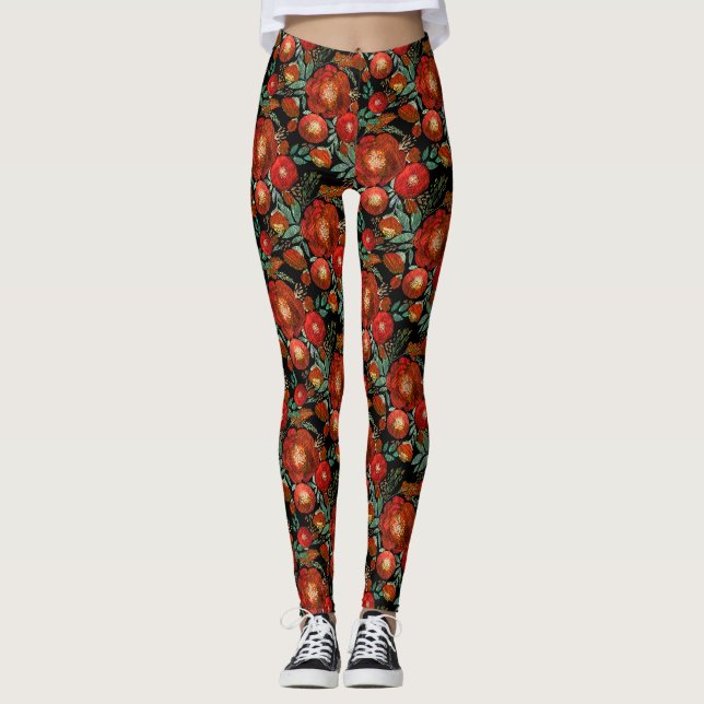Leggings Aquarelle, rose. (Devant)