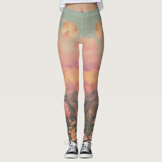 Leggings Aquarelle Rose du désert