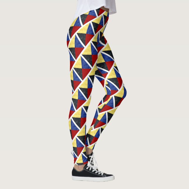 Leggings Aquarelle Signal nautique Pavillon maritime (Droite)